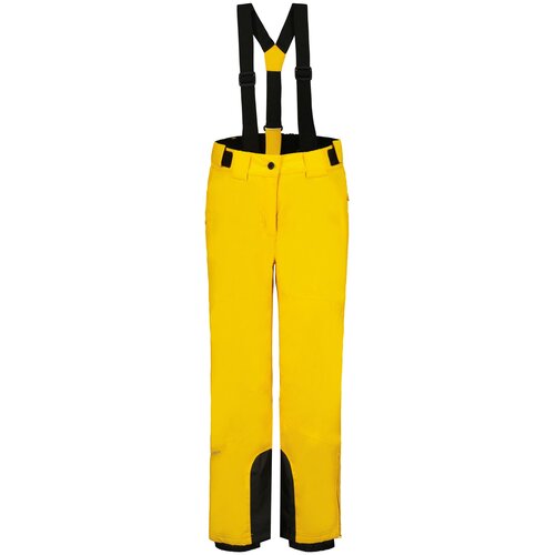 Горнолыжные брюки ICEPEAK для девочек, подтяжки, размер 116, желтый