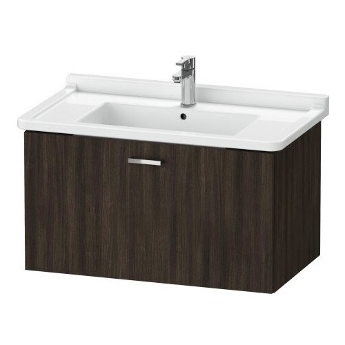 фото Тумба с раковиной duravit xbase 80, 1 ящик, каштан xb6036