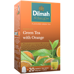 Чай зеленый Dilmah with Orange в пакетиках - изображение