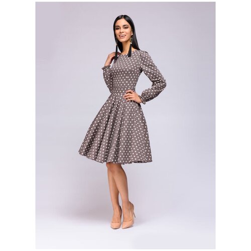 фото Платье 58, каляев, размер 44, бежевый