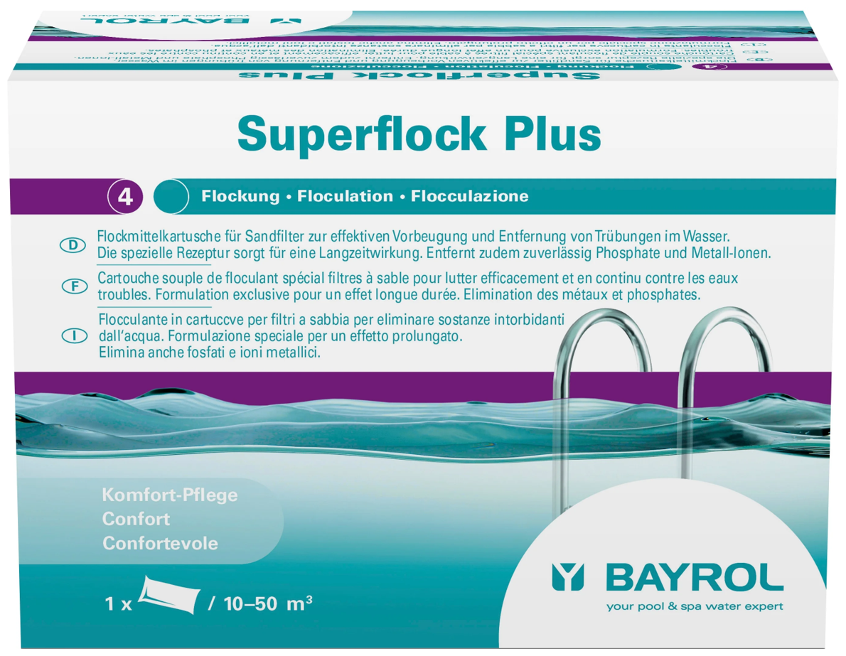 Средство для бассейна Bayrol Superflock Plus 1 кг - фотография № 1