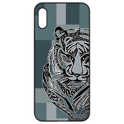 фото Защитный чехол на телефон // honor 8a // "тигр" сибирь зверь, utaupia, серый