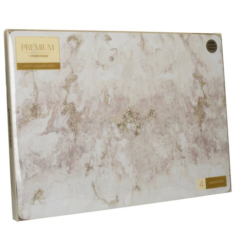 Подставка под горячее Creative Tops Серый мрамор, Grey Marble, 40x29 см, 4 шт.