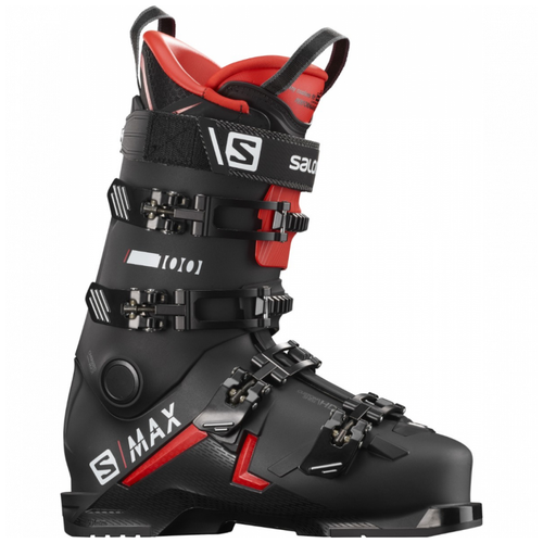 фото Горнолыжные ботинки salomon s/max 100, 9 / 27, black/red/white