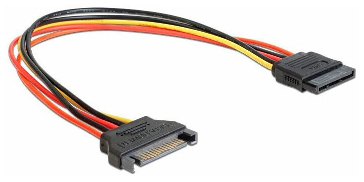 Кабель Gembird Cablexpert SATA 15-pin/F - 15-pin/M 30cm CC-SATAMF-01