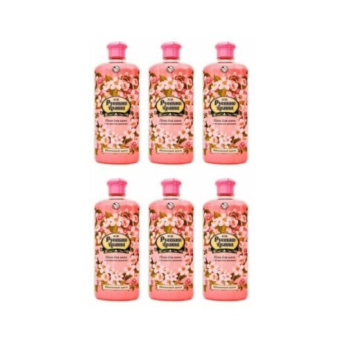 Русские травы Пена для ванн, Яблоневый Цвет, 500 мл, 6 штук