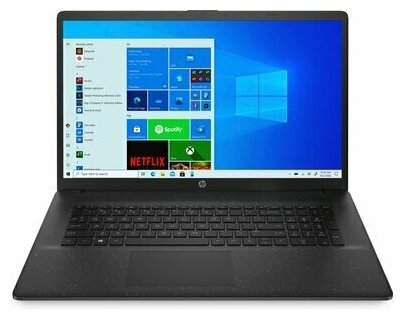 Ноутбук HP 17-cn0097ur N4020 1100 МГц 173 1600X900 8Гб DDR4 2400 МГц SSD 256Гб нет DVD Intel UHD Graphics 600 встроенная ENGRUS DOS черный 205 кг 4E1V2EA