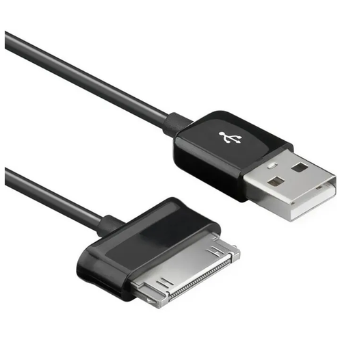 Кабель USB для планшетов Samsung Galaxy Tab (Черный)длина 100см (1метр) usb power charge sync cable cord for samsung galaxy tab2 gt p3113ts tablet p3110 p3100 p5100 p5110 p6200 p7500 n8000 p6800 p1000