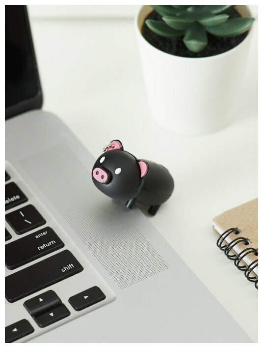 Флешка USB Оригинальная подарочная в виде Поросенка ЮСБ Свинка Flash Drive Pig Флеш накопитель Поросенок