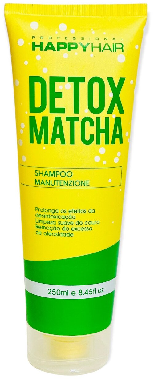 HAPPY HAIR Professional Шампунь без сульфатов SLS/SLES DETOX MATCHA 250 м