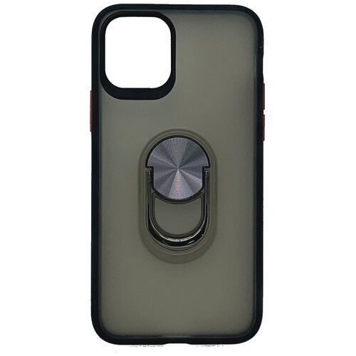 Чехол силиконовый для iPhone 11 Pro Max противоударный Gingle Ring series черный