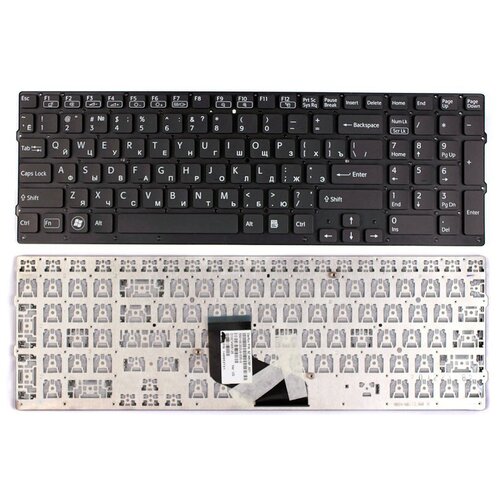 Клавиатура для ноутбука Sony Vaio 148952731 черная без рамки 1200₽