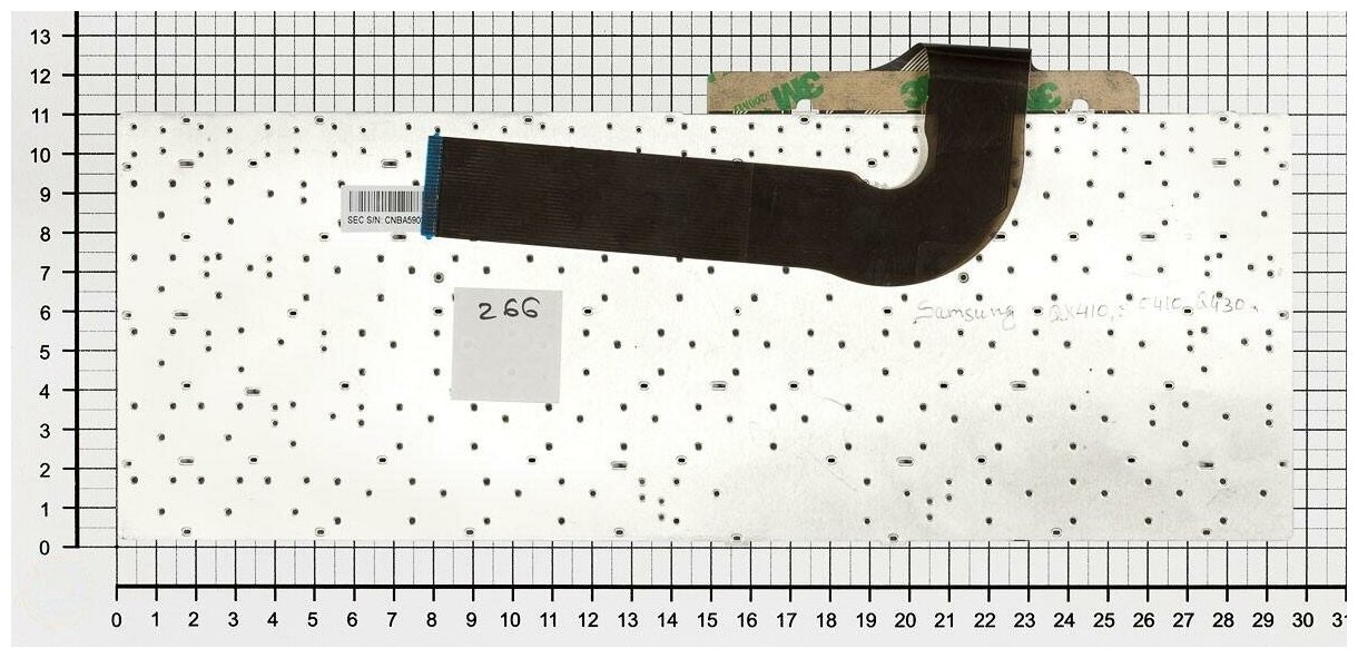 Клавиатура для ноутбука Samsumg BA75-02991C черная без рамки