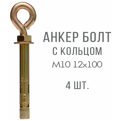 Анкерный болт с кольцом M10 12х100 (4 шт.)