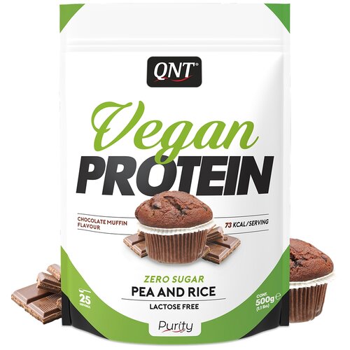 Протеин QNT Vegan, 500 гр., шоколадный маффин