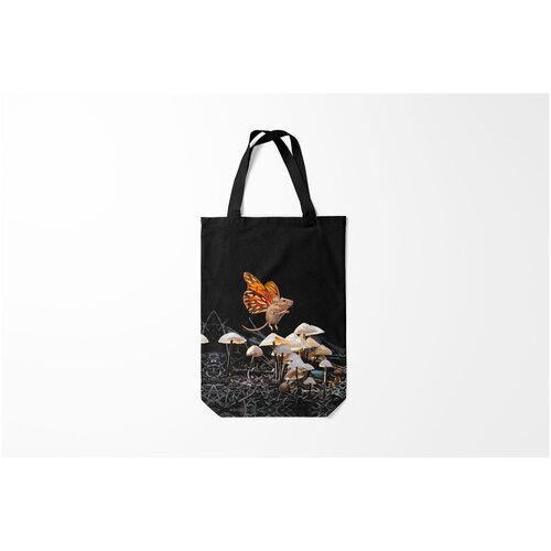 фото Сумка-шоппер / популярные иллюстрации / животные hover/ 31х42 см burnettie