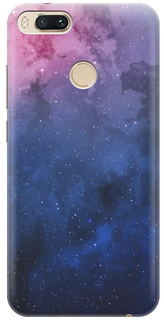 GOSSO Ультратонкий силиконовый чехол-накладка для Xiaomi Mi A1 с принтом "Звездное зарево"