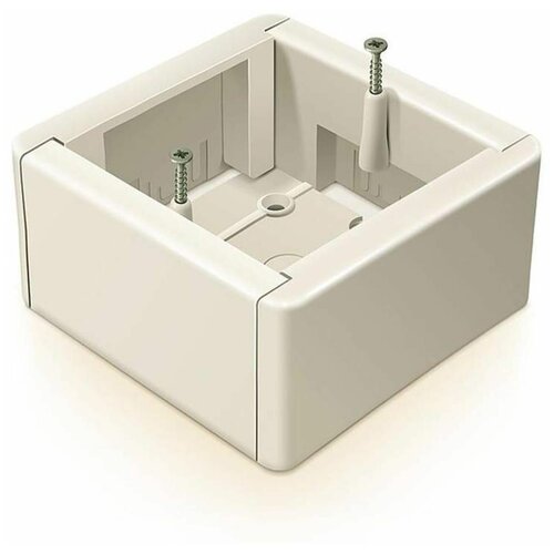 Установочная подъемная коробка GREENEL универсальная 88х88х44мм белая