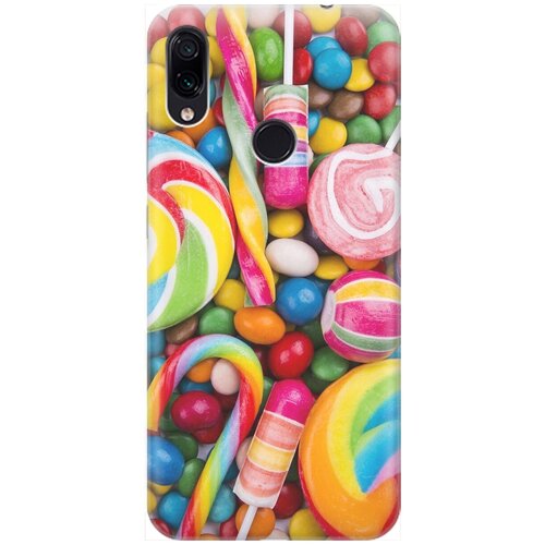 фото Силиконовый чехол на xiaomi redmi note 7 / note 7 pro / сяоми редми ноут 7 / ноут 7 про с принтом "сладости" gosso