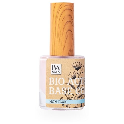 IVA Nails Базовое покрытие Bio Active Base Coat, прозрачный, 10 мл базовое покрытие для укрепления и восстановления поврежденных ногтей pink up beauty sos damage nails 11 мл