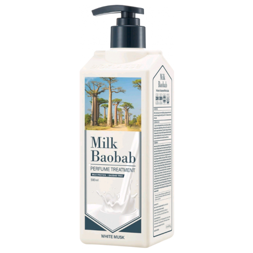 Бальзам для волос Milk Baobab Perfume Treatment - White Musk Бальзам для волос с ароматом белого мускуса 500 мл. питательный бальзам для волос с ароматом белого мускуса nutri treatment white musk 1077мл