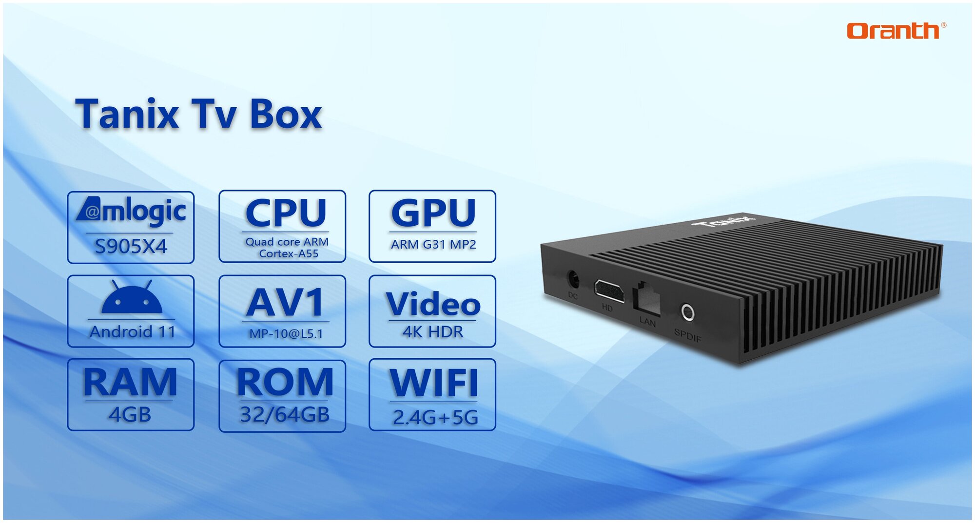 Смарт ТВ приставка Tanix X4 4/64 Гб Amlogic S 905 X4 Android 11 Кодек AV1 Smart TV Box UHD 4K Media Player NEW 2022