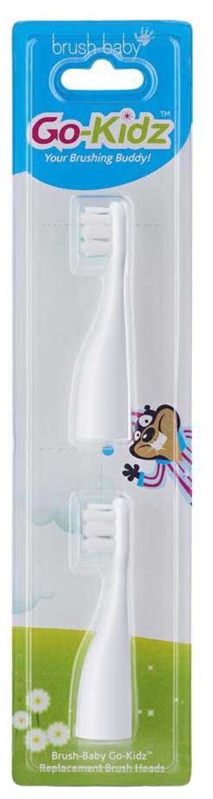 Насадка для детских электрических зубных щеток Brush Baby Go-Kidz, с 3 лет, 2 шт . - фотография № 3