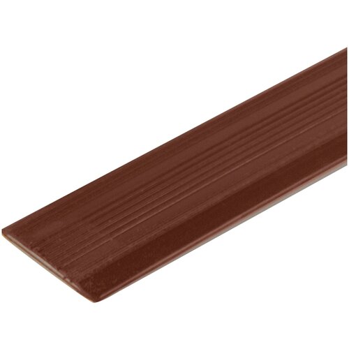 Профиль для пола антискользящий, 37х900 мм, ПВХ, самоклеящийся, с рифленой поверхностью, цвет красно-коричневый.