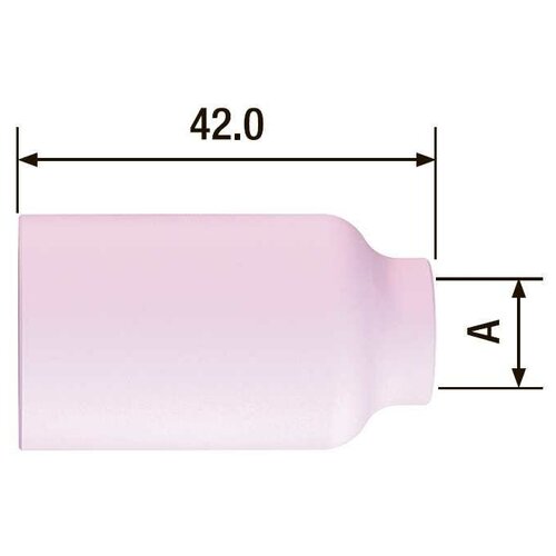 FUBAG Сопло керамическое для газовой линзы №4 ф6 FB TIG 17-18-26 (FB54N18) керамическое сопло для газовой линзы для fb tig 17 18 26 fubag 4