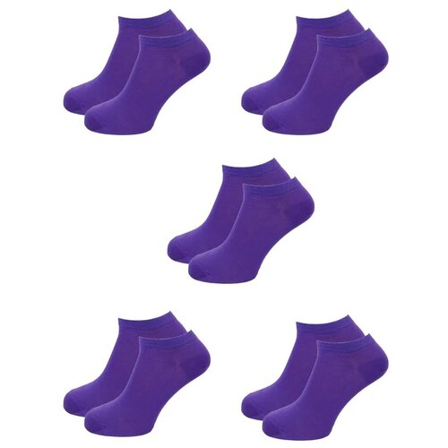 Носки LorenzLine, 5 пар, размер 39/40, фиолетовый