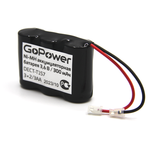 Аккумулятор для радиотелефонов GoPower T157 PC1 NI-MH аккумуляторная батарея dect t157 3x2 3aa robiton