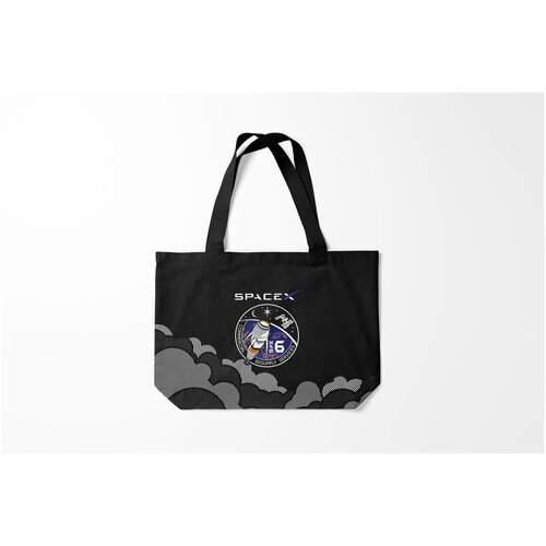 фото Сумка-шоппер / 46х35 см / знаменитости / илон маск space x burnettie