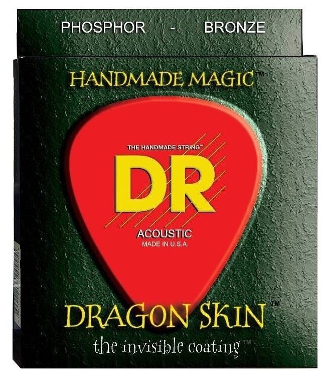 DR DSA-10/12 DRAGON SKIN™ струны для 12-струнной акустической гитары 10 - 48