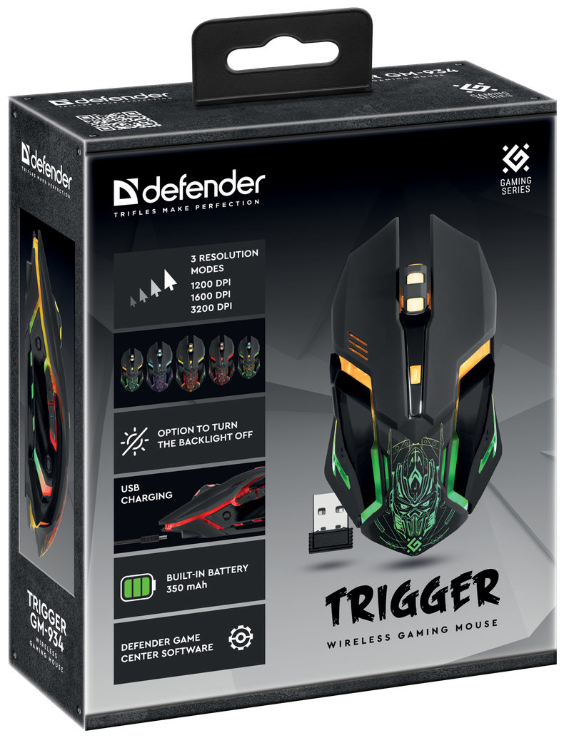 Мышь игровая Defender Trigger GM-934 (50560) - фото №9