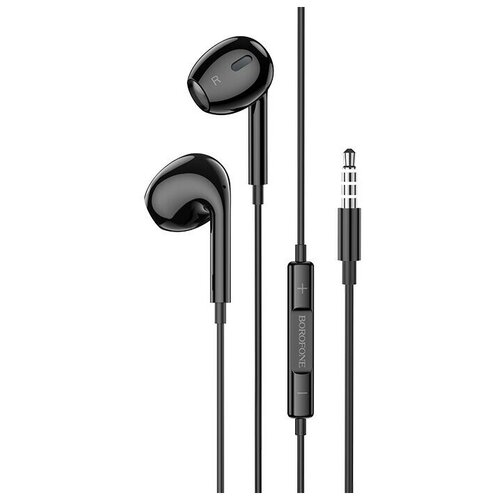 Проводные наушники BOROFONE BM30 Max Acoustic Jack 35mm 12 м черный контроллер с микрофоном 50000₽