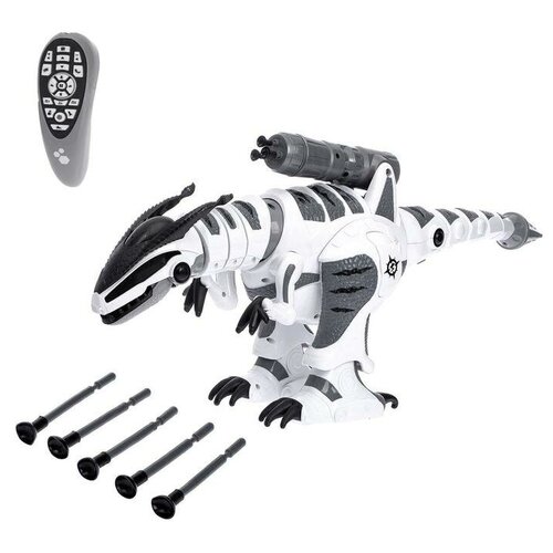 фото Робот радиоуправляемый "динозавр k9", стреляет присосками, работает от аккумулятора yandex market