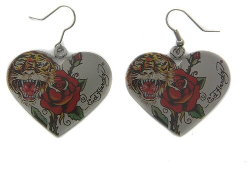 Серьги Ed Hardy, сталь