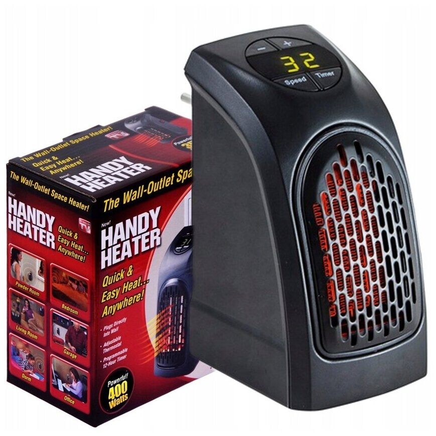Обогреватель компактный Handy heater черный