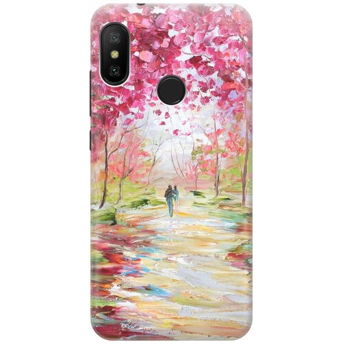 фото Re:pa накладка transparent для xiaomi mi a2 lite / redmi 6 pro с принтом "весенняя роща"