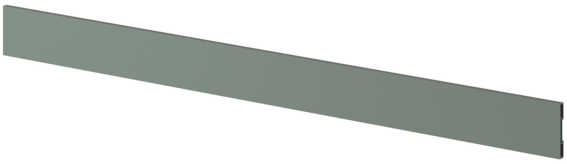 Горизонтальная панель ИКЕА БОДАРП 220x8 см для кухонного гарнитура, серо-зеленый