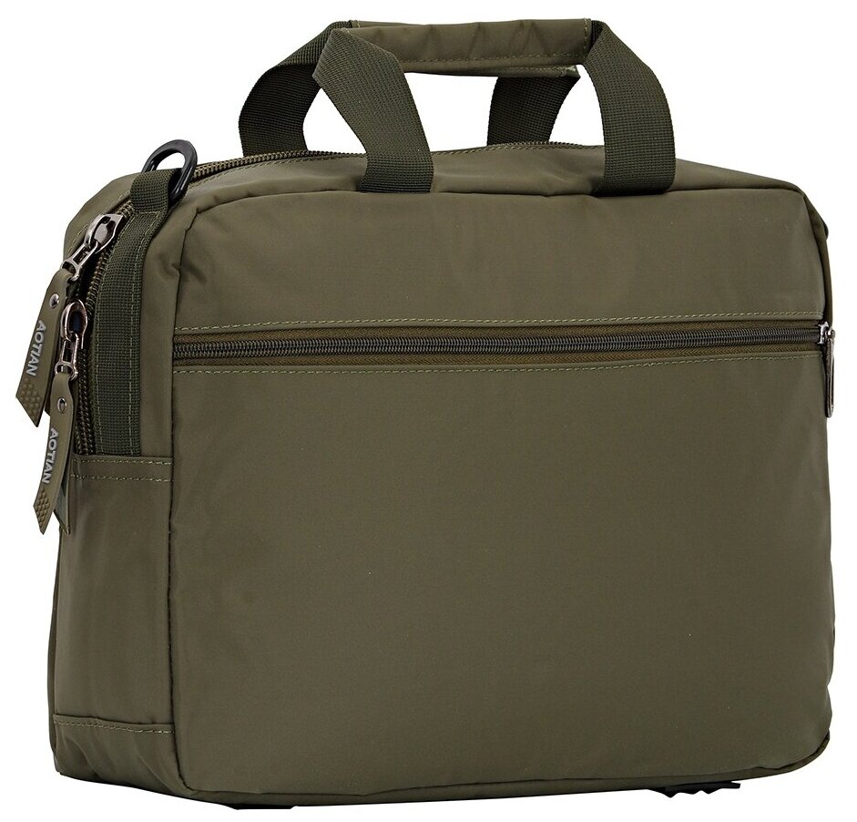 Мужская сумка портфель под А4 в руку с кучками и на плечо