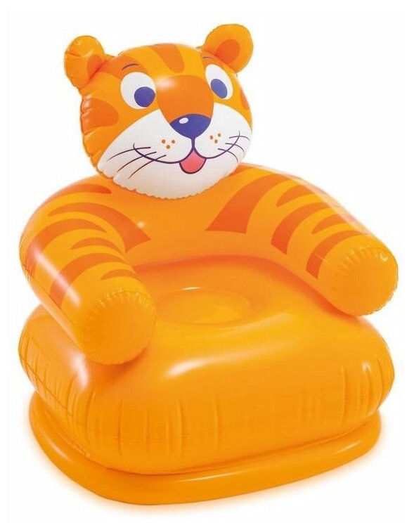 Детское надувное кресло Intex Happy Animal Chair Тигр, 66х64х71 см, 3-8 лет