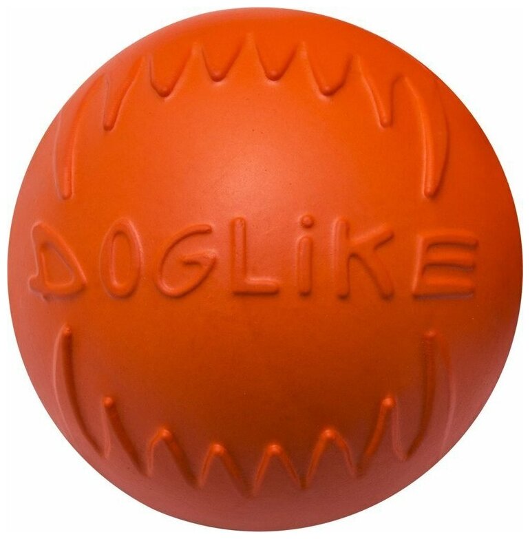 Игрушка для собак Doglike Мяч оранжевый, средний, 100 гр