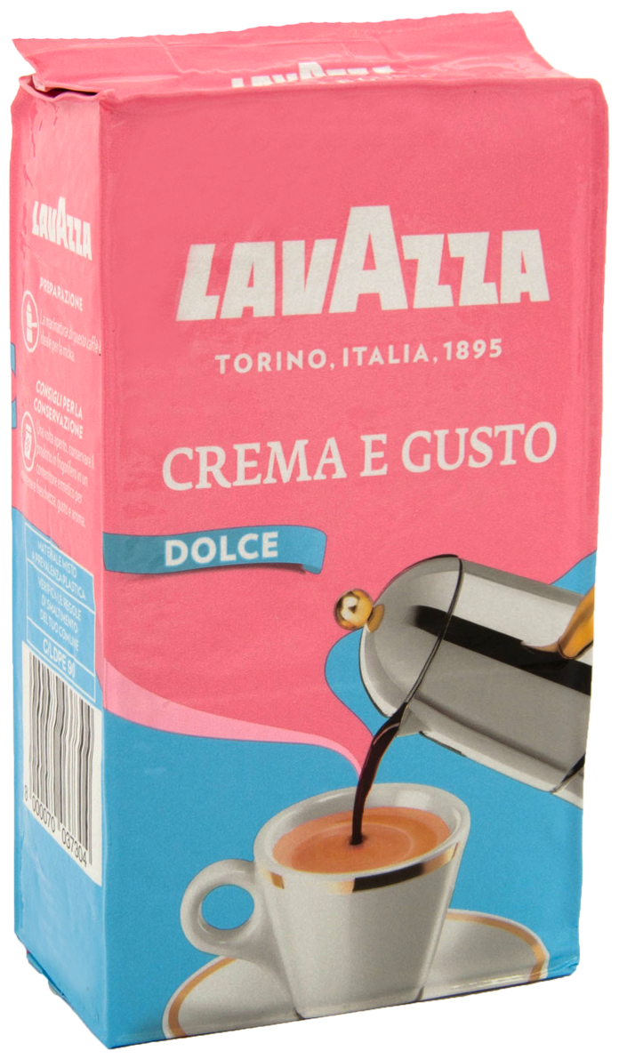 Кофе молотый Lavazza Crema Gusto Dolce, вакуумная упаковка, 250 г, вакуумная упаковка - фотография № 1