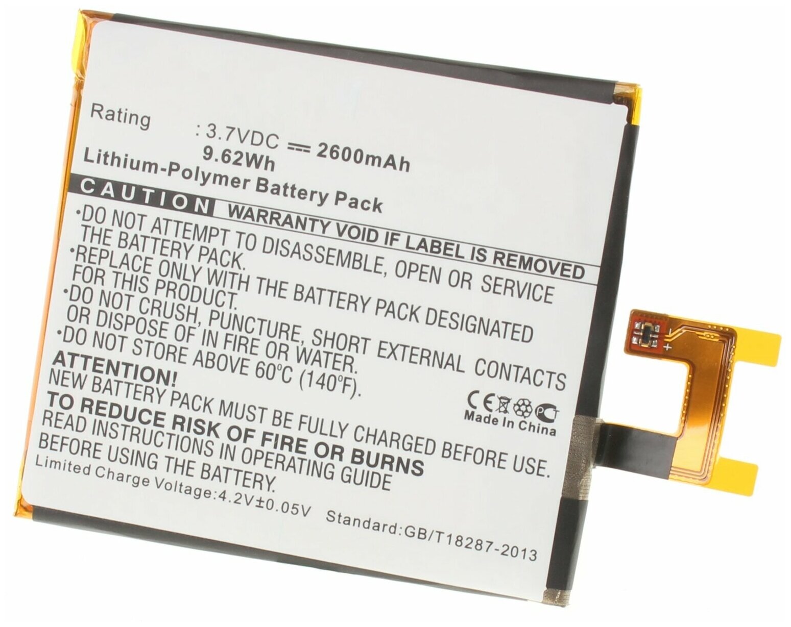 Аккумулятор iBatt iB-U2-M501 2600mAh для Sony Ericsson C2304 C6616 L36i S39c C2305 C6602 C6603 C6606 Fusion L36h S39h