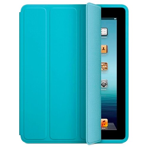 Чехол на Apple iPad 5 (2017) и Apple iPad 6 (2018), чехол-книжка, Smart Case небесно-голубой, текстильный