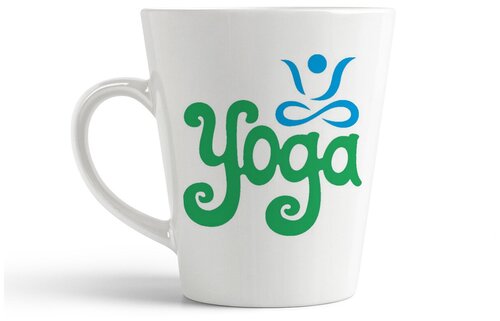 Кружка-латте CoolPodarok Йога. yoga