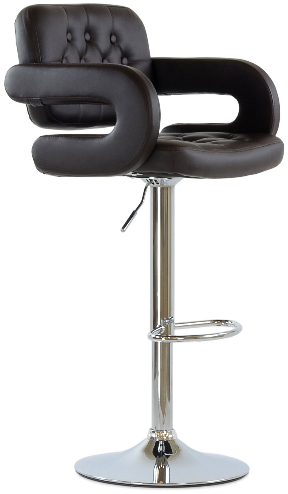 Барный стул Barneo N-135 Gregor темно-коричневая кожа