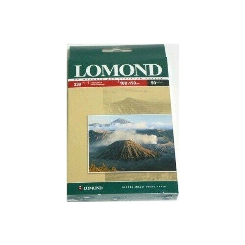 Фотобумага LOMOND Односторонняя глянцевая, 230 г/м2, A6 (10*15), 50 л, для струйной печати фотобумага lomond a6 200g m2 super glossy bright односторонняя 20 листов 1101113