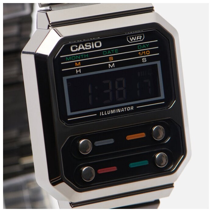 Наручные часы CASIO Часы Casio Vintage A100WEGG-1AEF, черный - фотография № 10